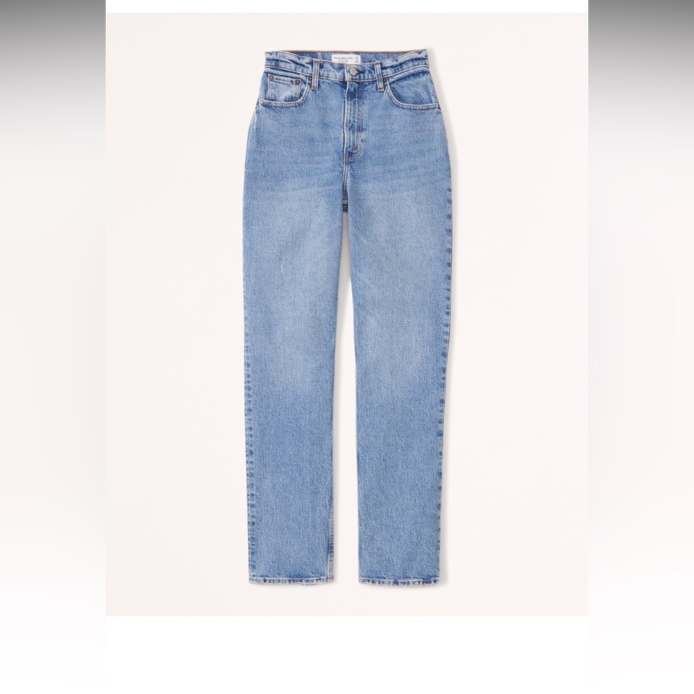 Abercrombie and fitch the 90s straight ultra high rise curve love jeans